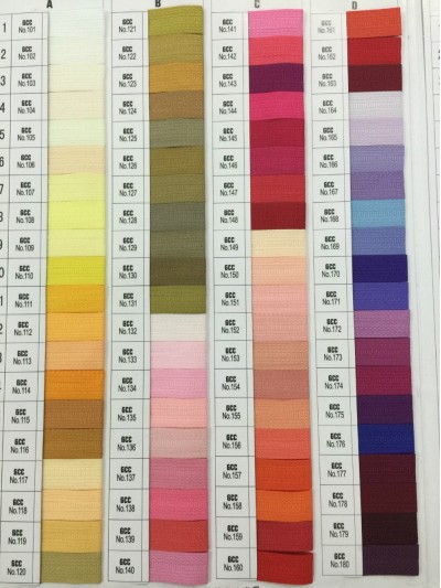 拉鍊色咭 拉鍊布條色咭 45度照